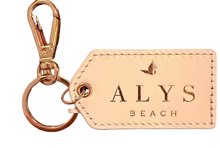 Alys Beach Cleo Leather Keychain