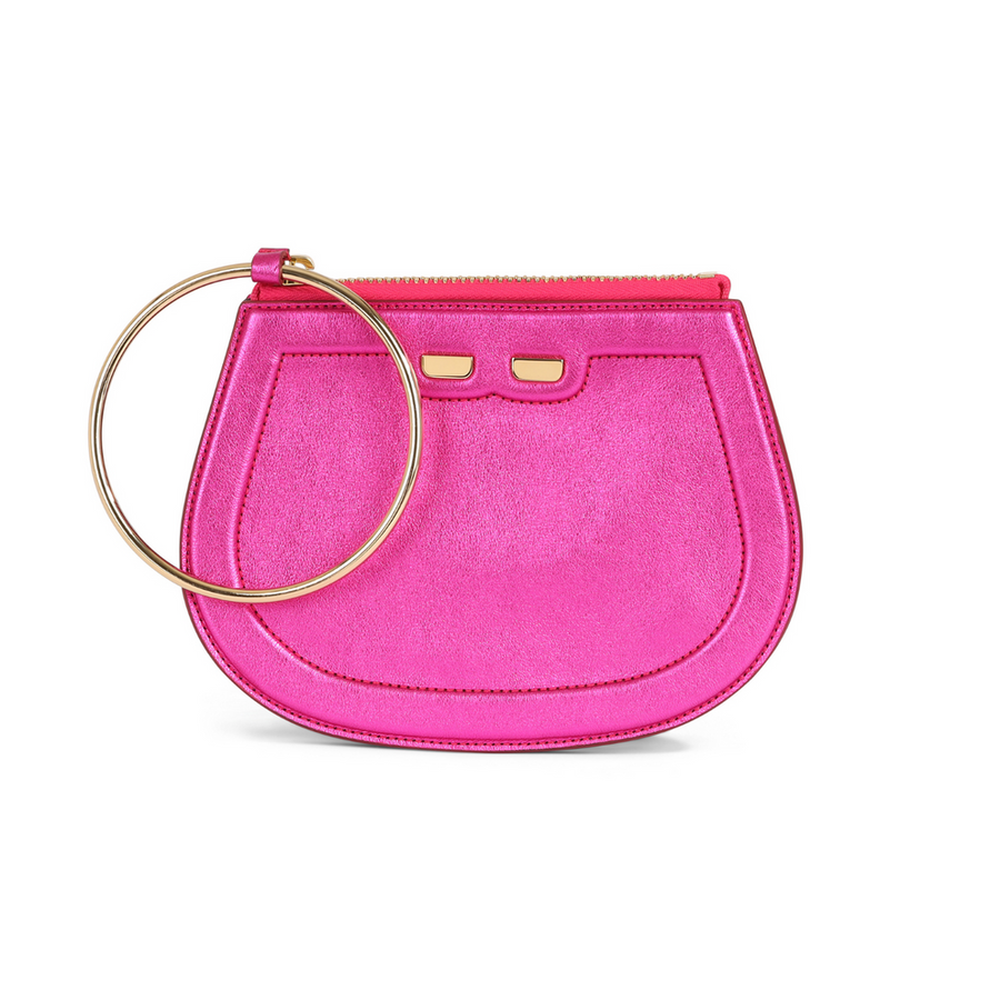 BENE Ellie Bangle Leather Wristlet Bag