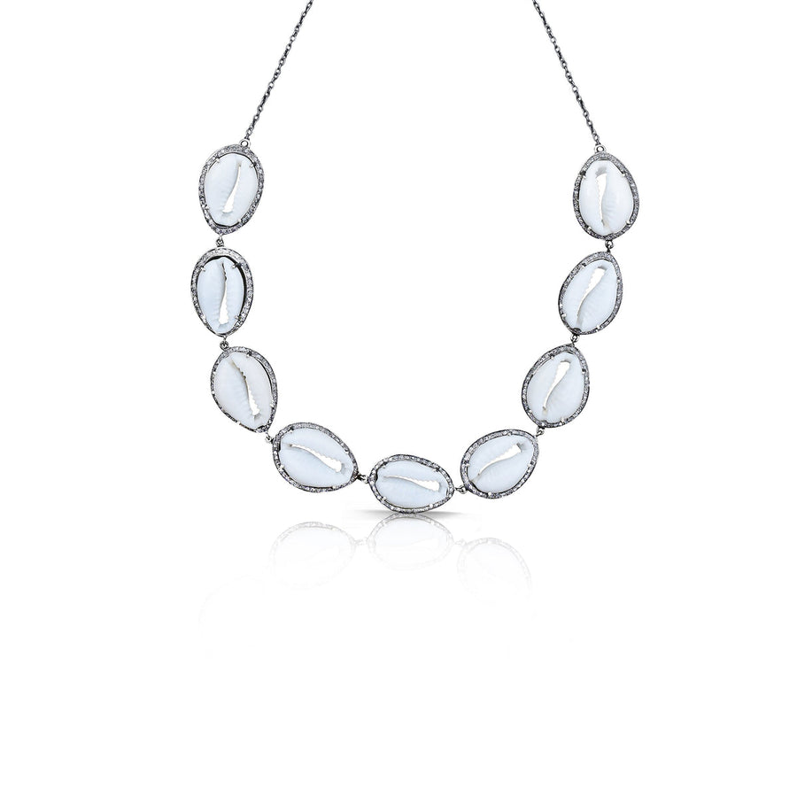 S Carter Natural Cowrie Shell Choker