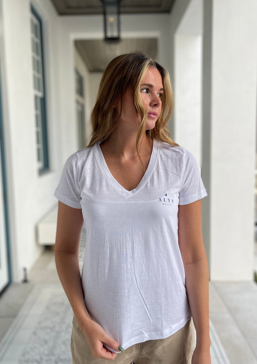 Alys Beach V Neck Tee