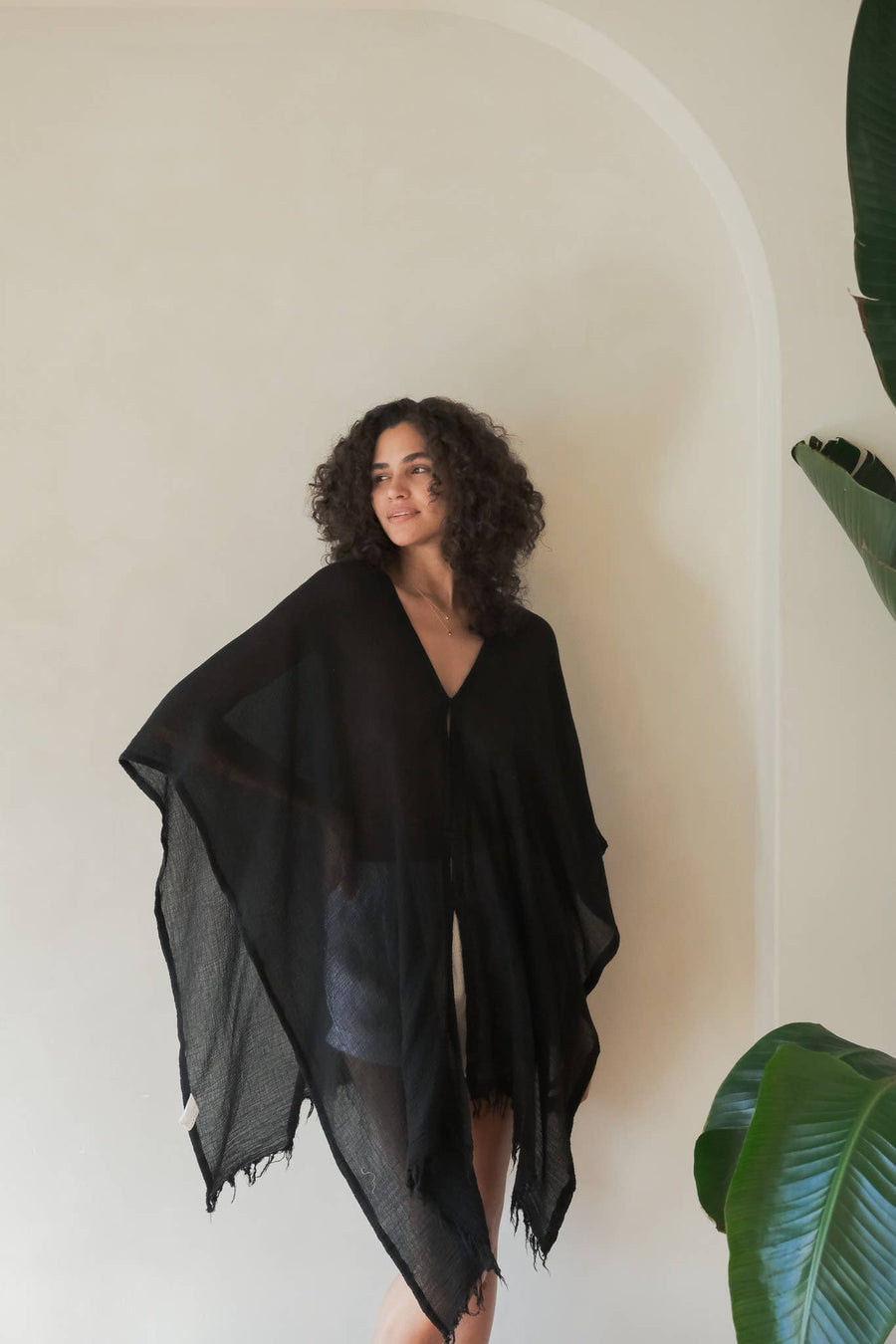 The Handloom - Ava Kimono - Black