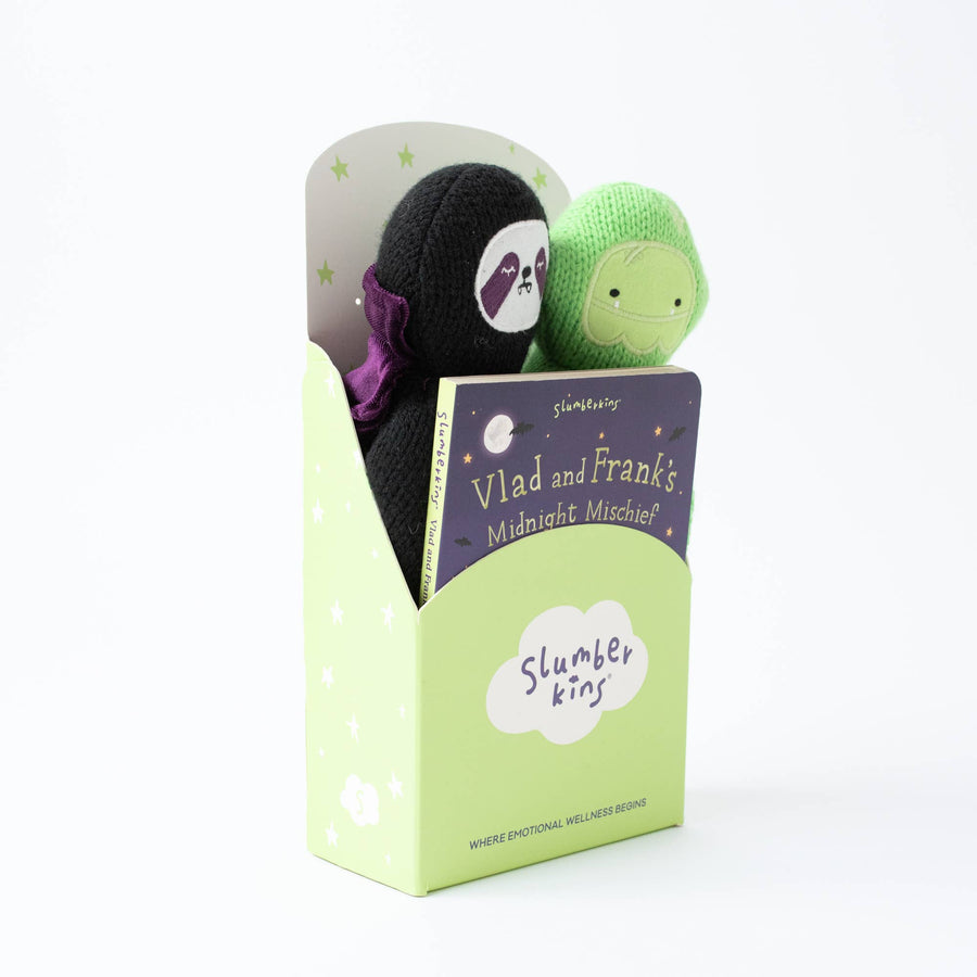 Slumberkins Inc. - Vlad & Frank Midnight Mischief Set - Glow in the Dark!
