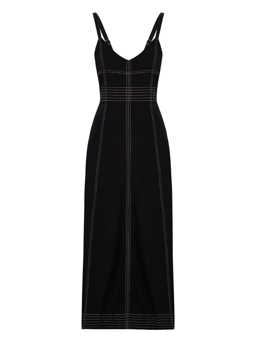 The Handloom - Eva Maxi Dress - Black