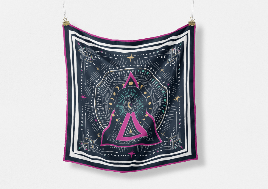 CB Grey - The Mallory Silk Scarf