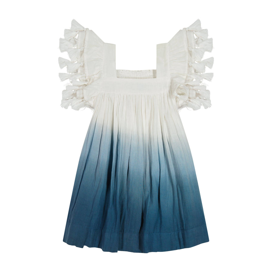 Mer St. Barth - Serena Tassel Dress Blue Ombre