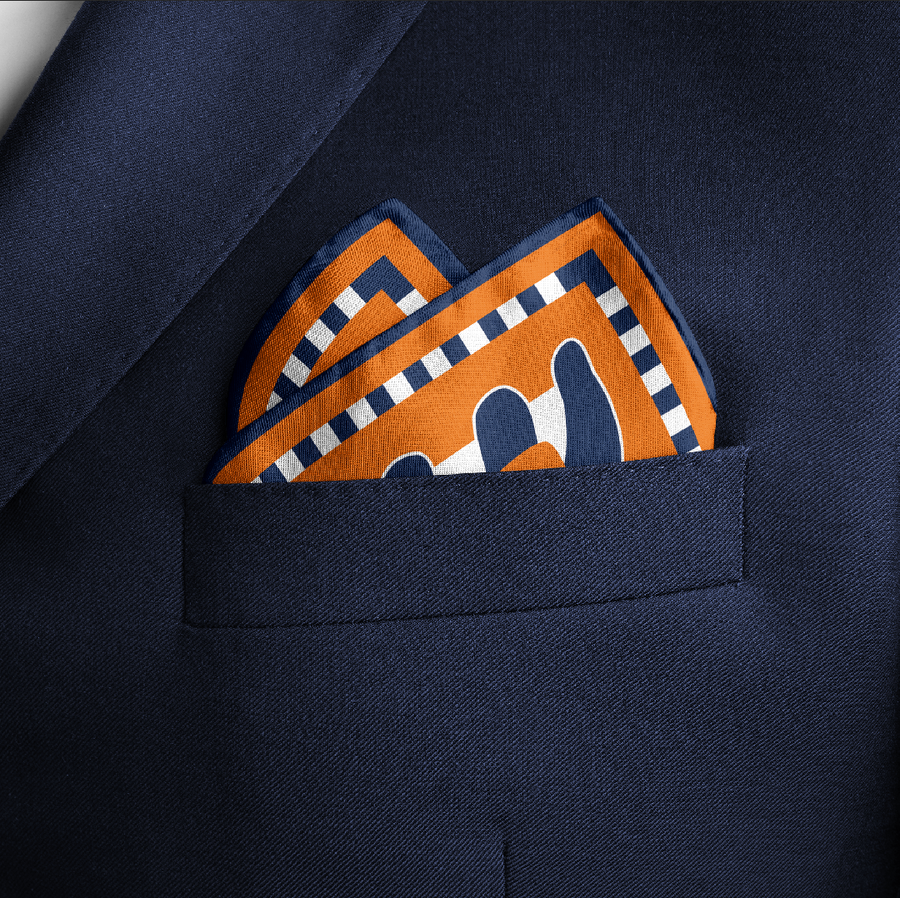 CB Grey -  Game Day Pocket Squares
