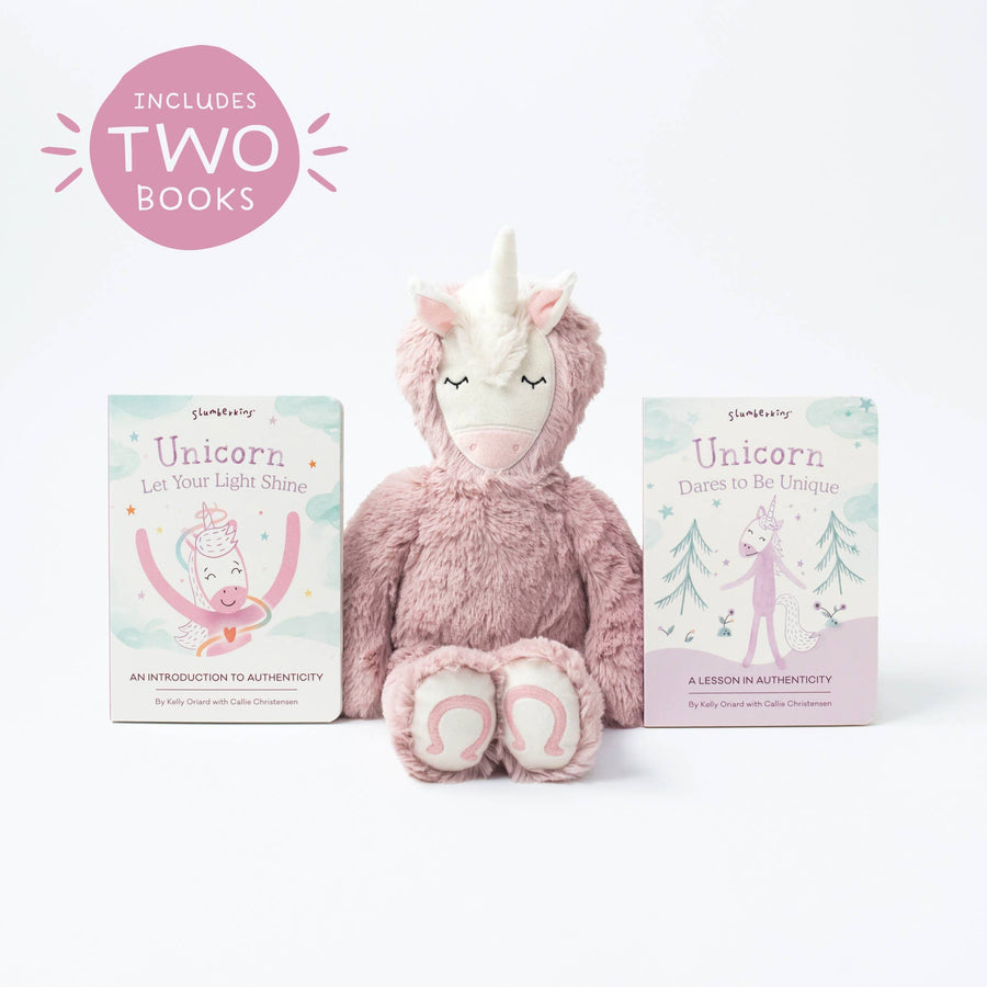 Slumberkins Inc. - *NEW* Unicorn's Authenticity Set - with 2 books!