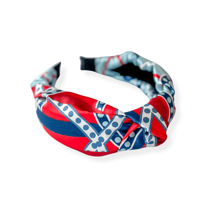 CB Grey - The Ellis Silk Knotted Headband