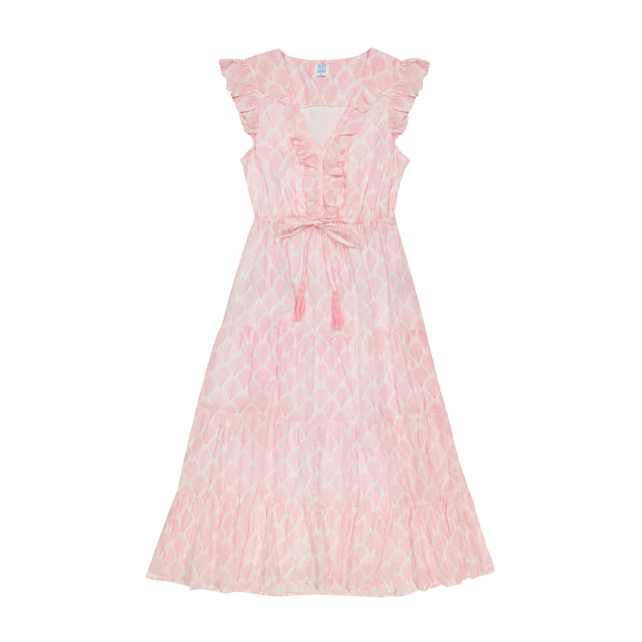 Mer St. Barth - Giselle Women's Maxi Dress Pink Feather
