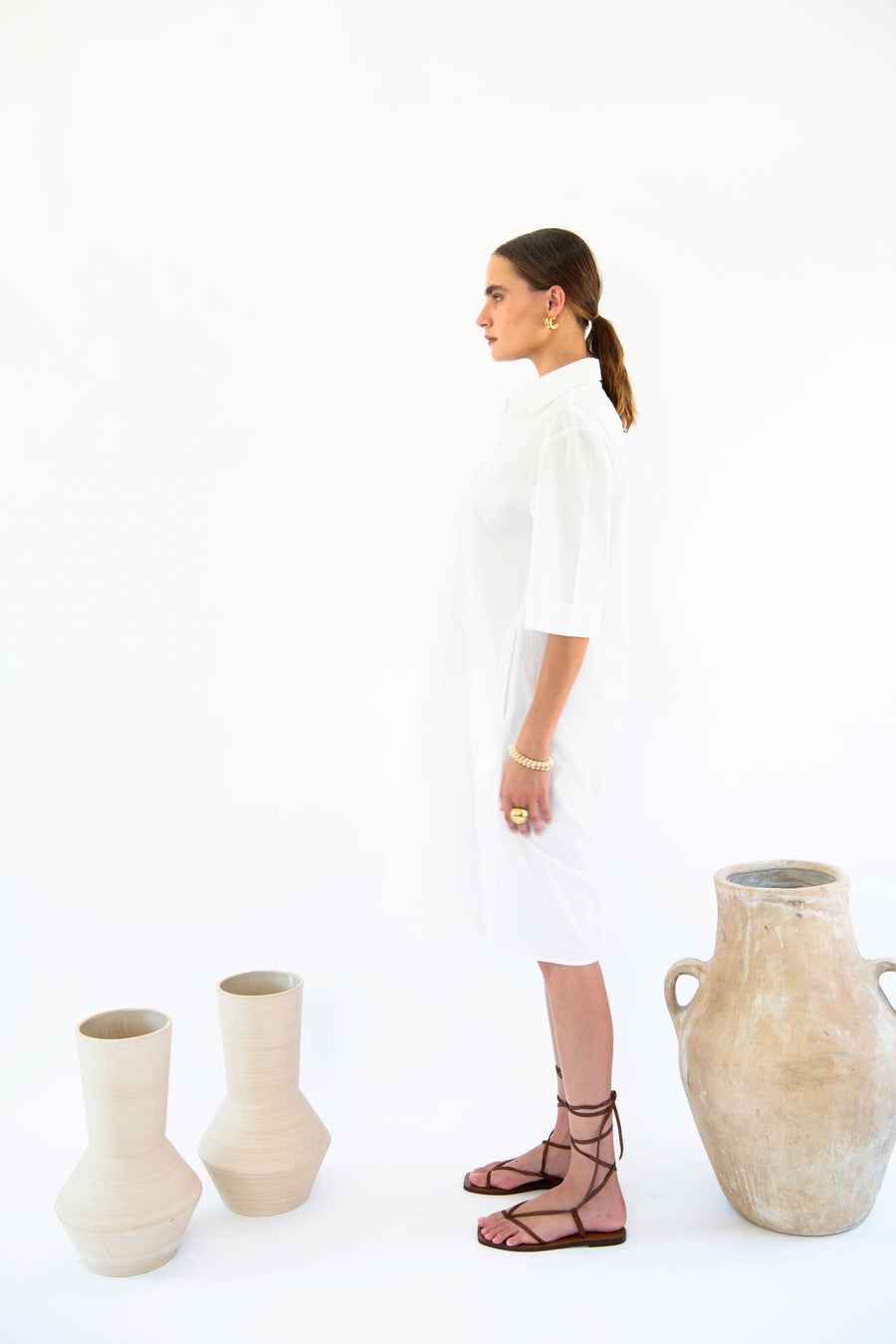 Neu Nomads - Chloe Cotton Poplin Shirt Dress - Women's Fashion