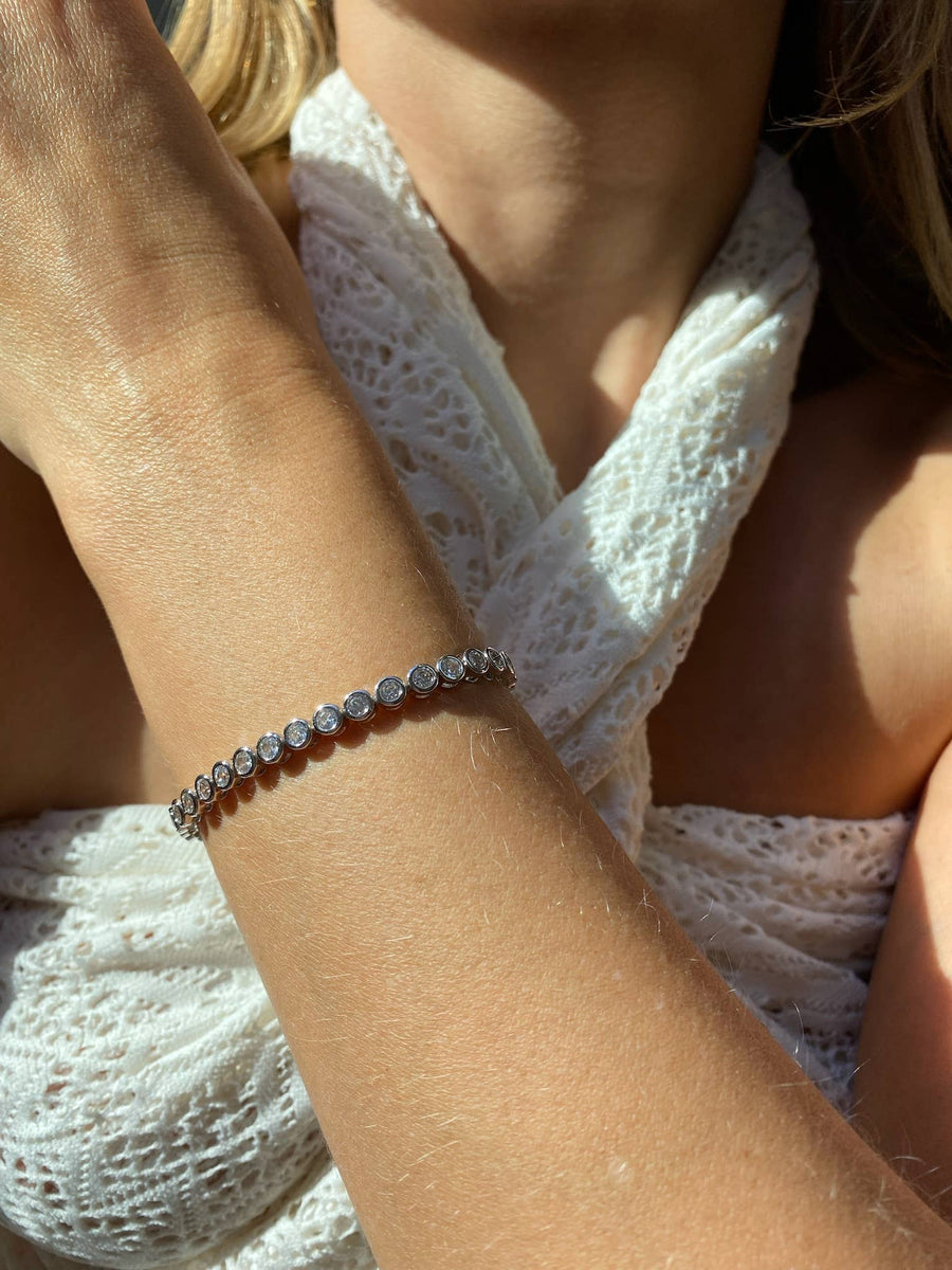 Native Gem - Solar Bracelet- Sterling Silver