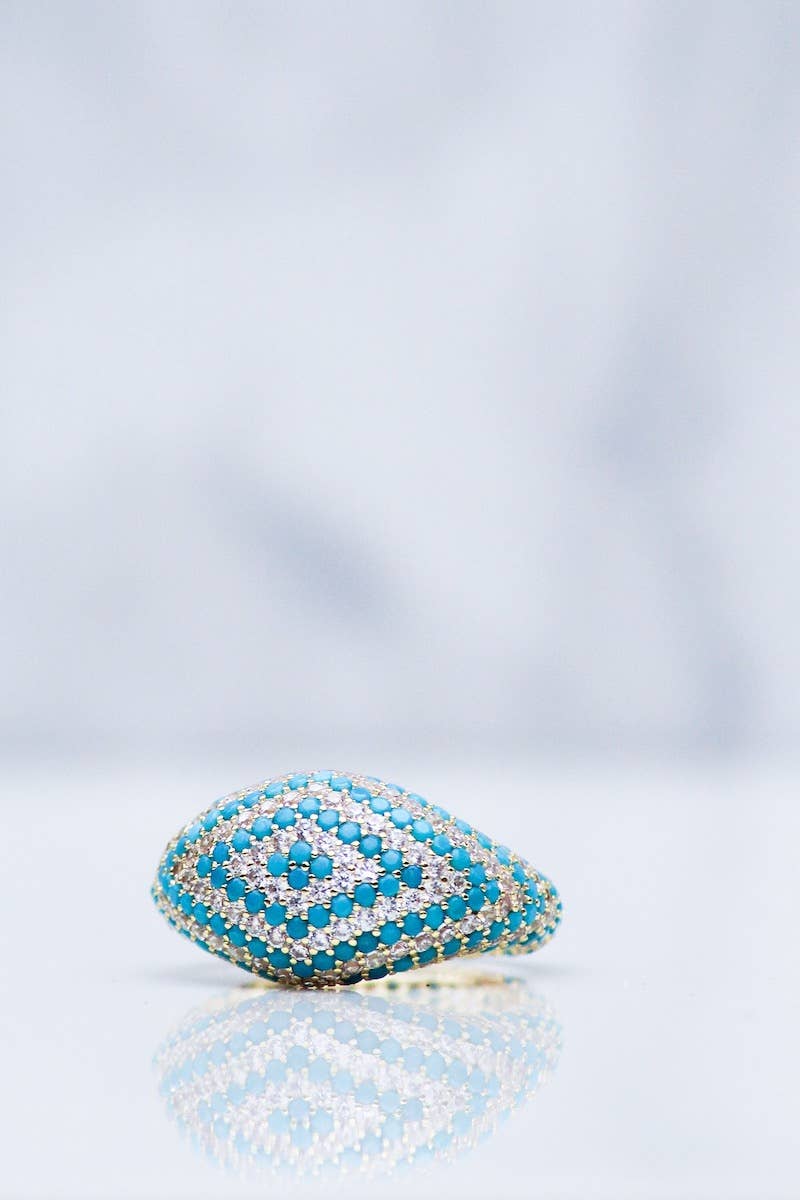 Native Gem - AXEL CHEVRON RING- TURQUOISE