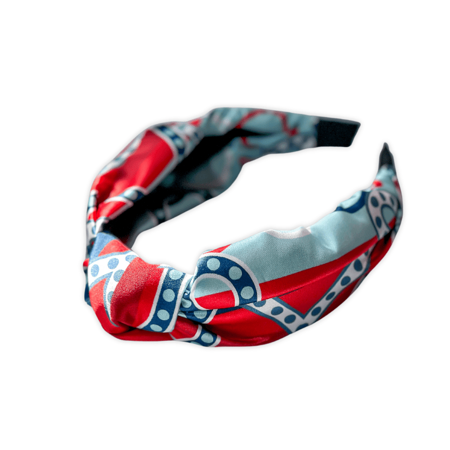 CB Grey - The Ellis Silk Knotted Headband