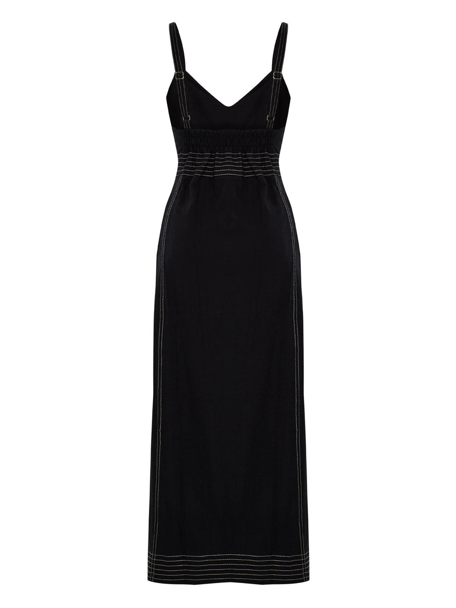 The Handloom - Eva Maxi Dress - Black
