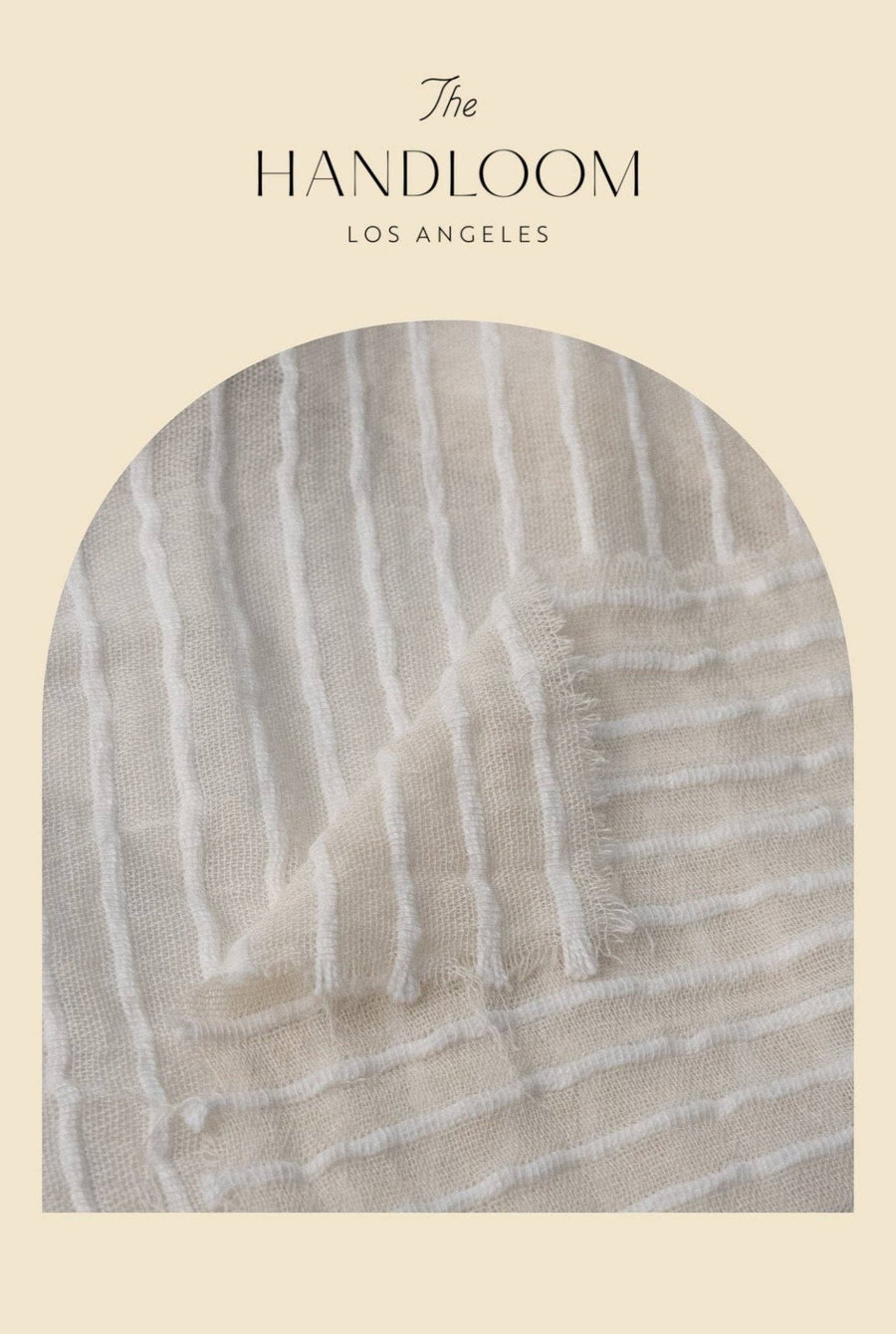 The Handloom - Ava Kimono - White Stripes