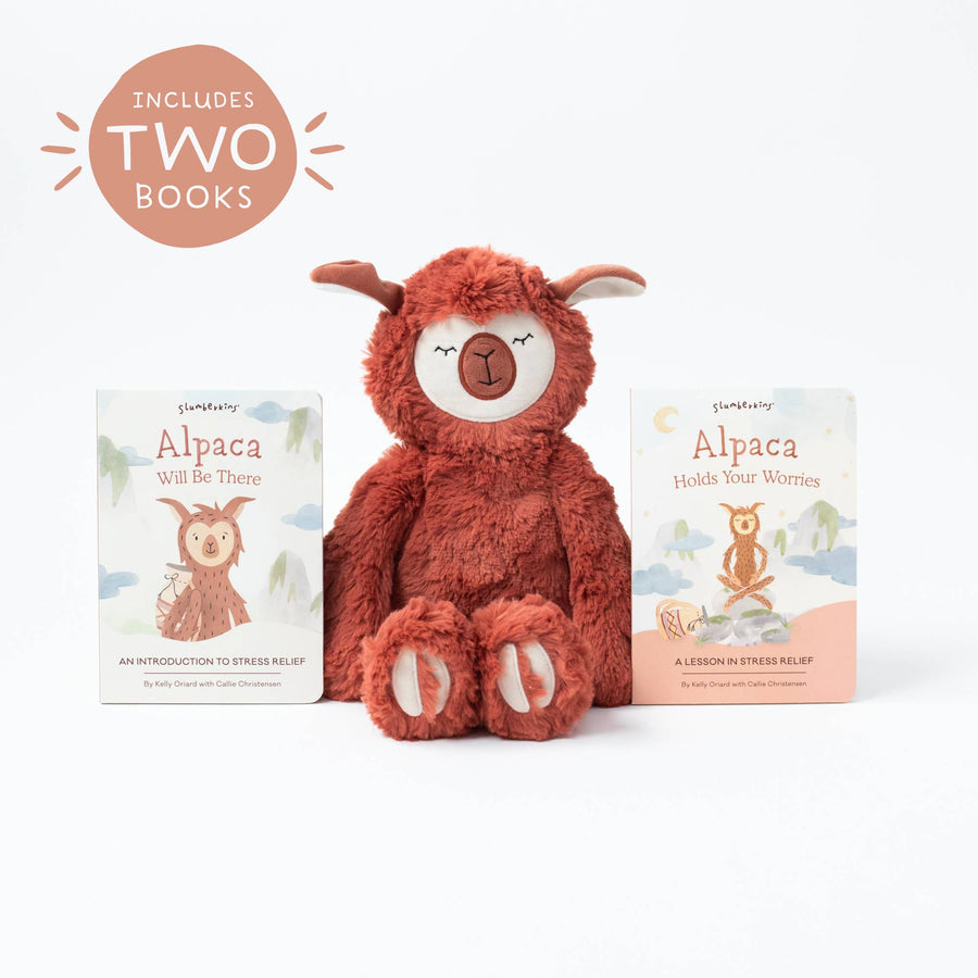 Slumberkins Inc. - *NEW* Alpaca's Stress Relief Set - with 2 books!