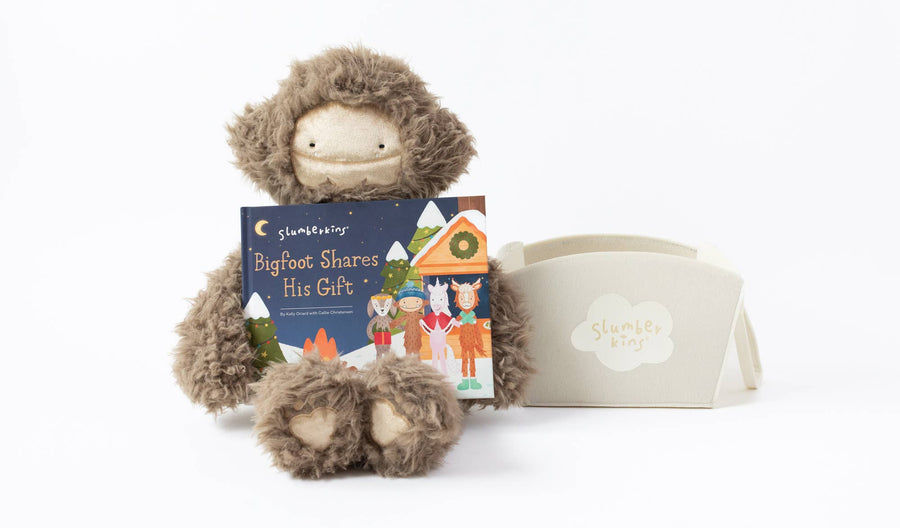 Slumberkins Inc. - Shine Bright XL Bigfoot Kin + Book + Basket