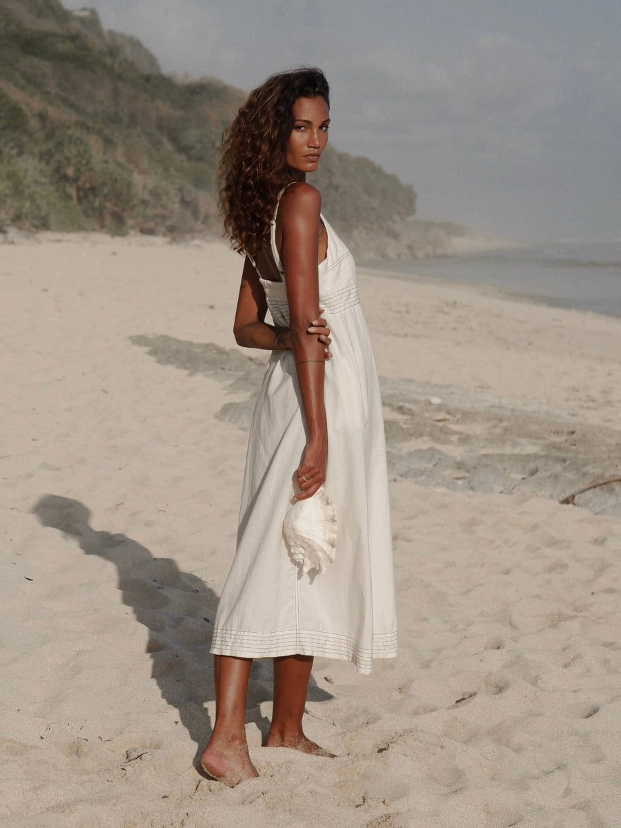 The Handloom - Eva Maxi Dress - Natural