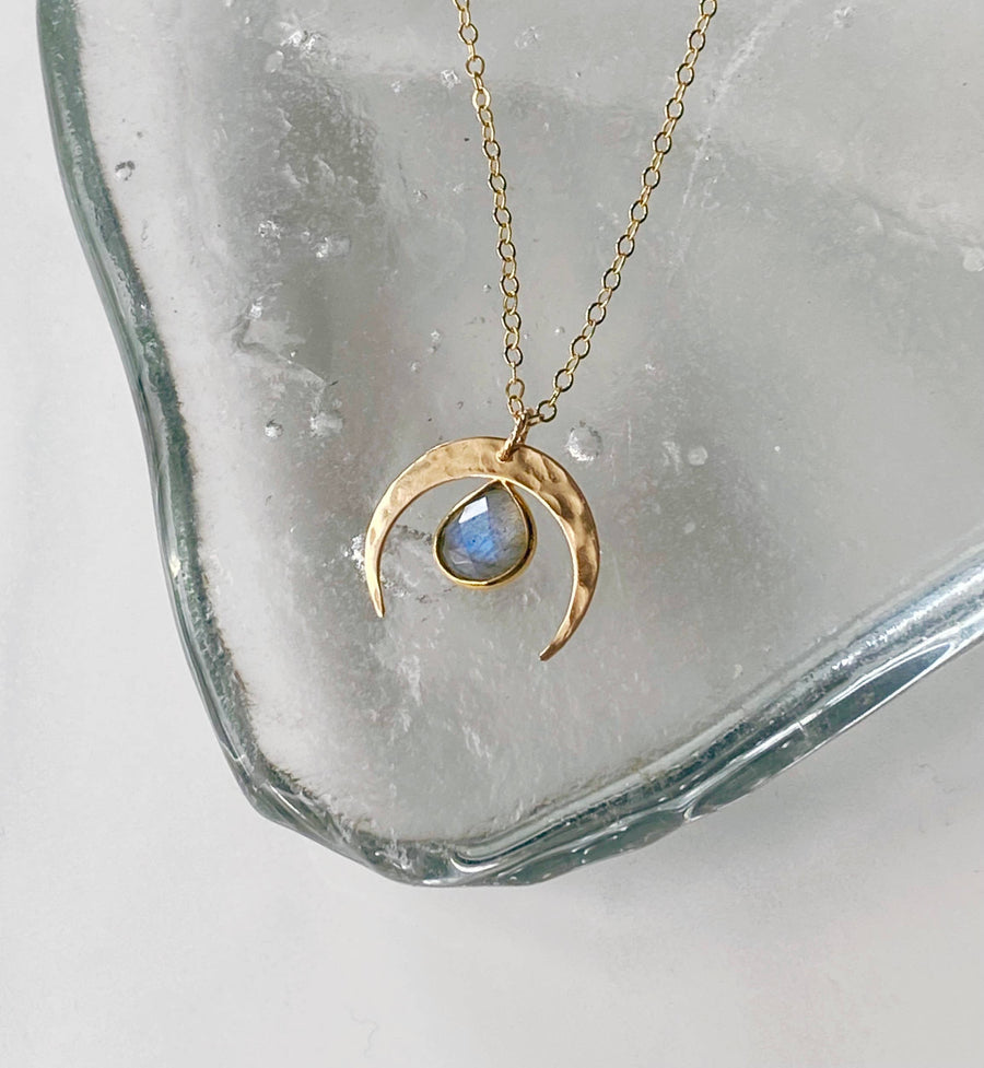 Bonnie Boardman Jewelry - Labradorite crescent necklace