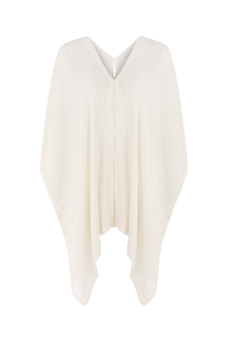 The Handloom - Ava Kimono - White Stripes