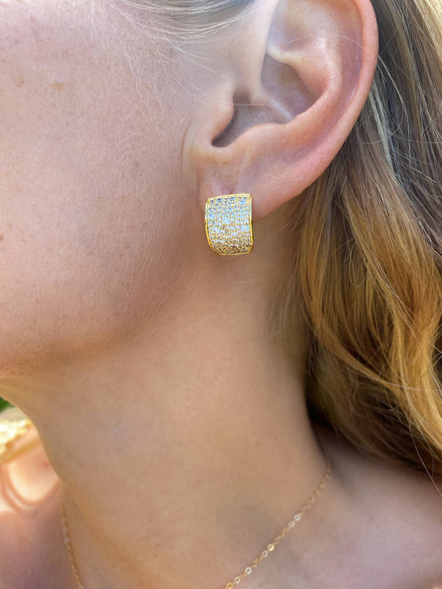 Native Gem - Cuff Huggies- 14K Gold Vermeil