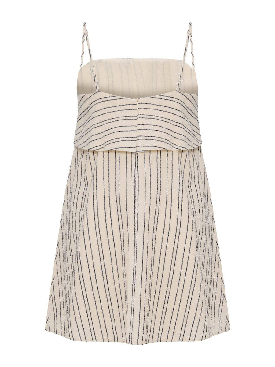 The Handloom - Puglia Stripes Mini Dress - Navy