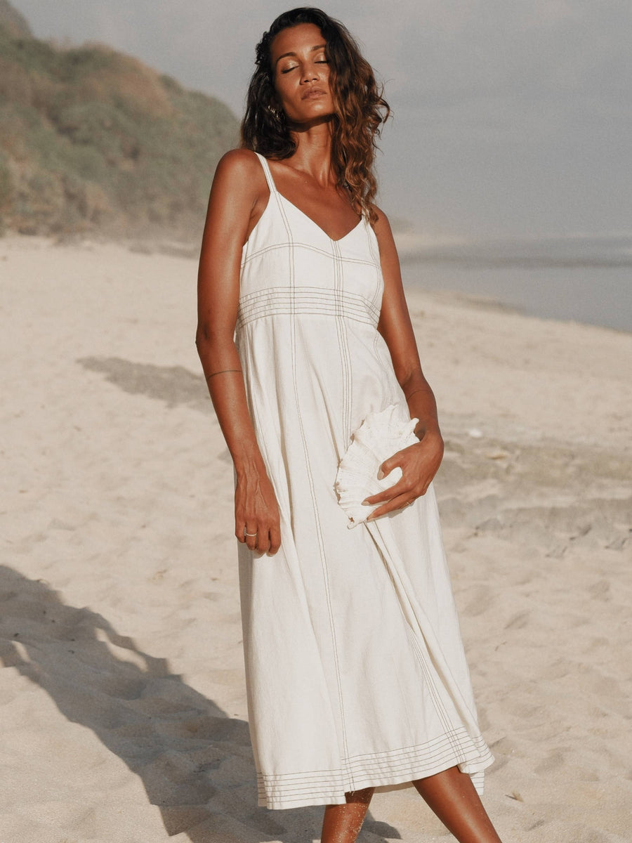The Handloom - Eva Maxi Dress - Natural