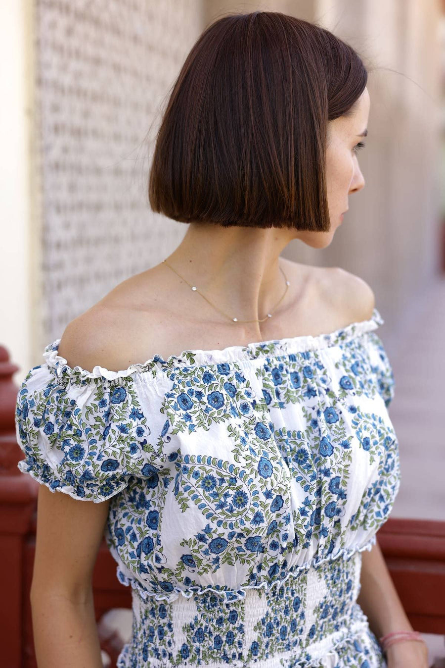 Maison Marigold - Majorca Midi Dress Blue/Green