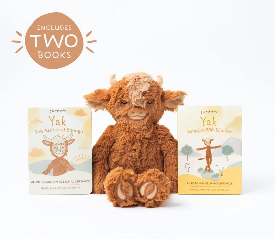 Slumberkins Inc. - *NEW* Yak's Self-Acceptance Set - with 2 books!