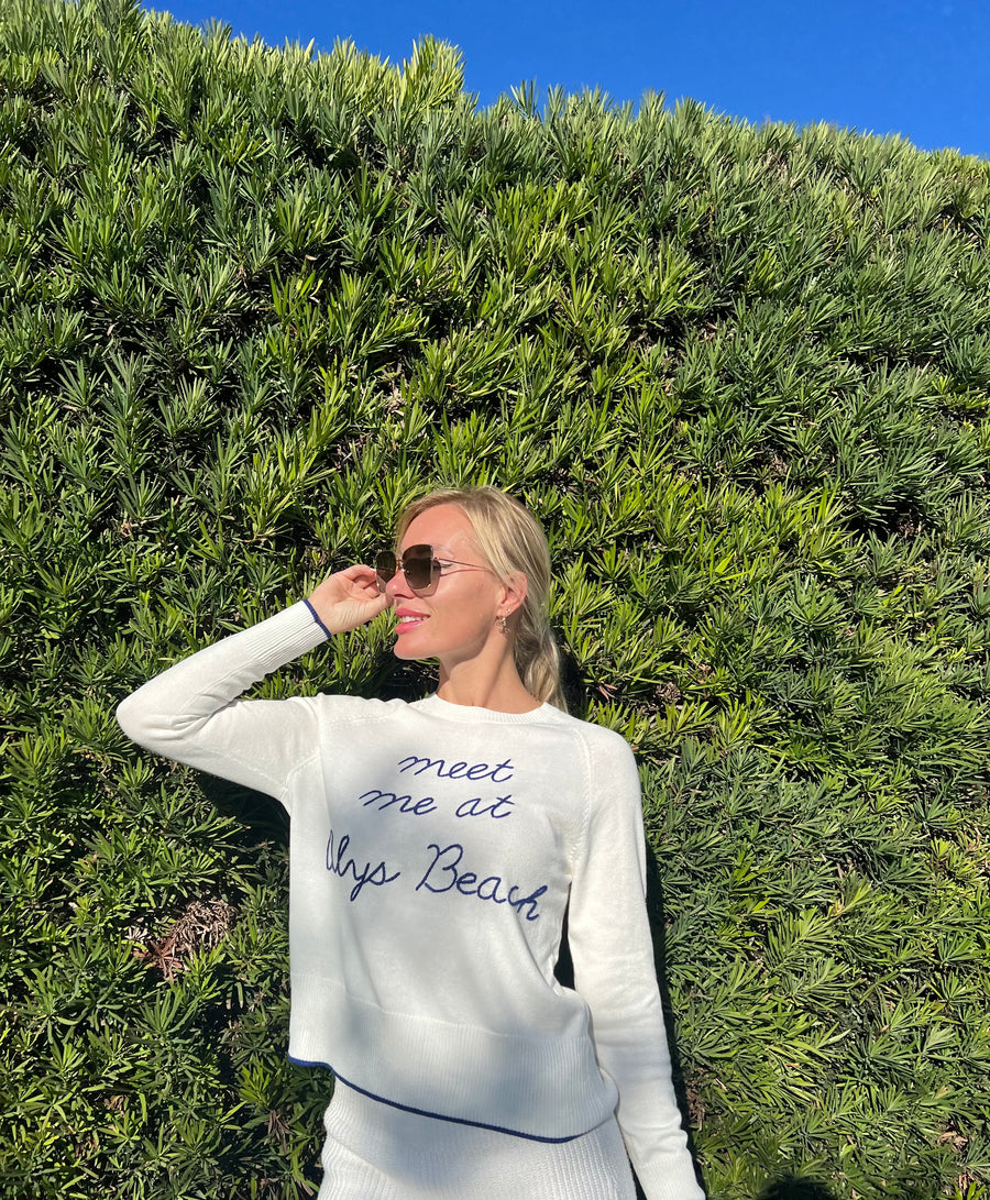 Meet me at Alys Beach Cotton Sweater