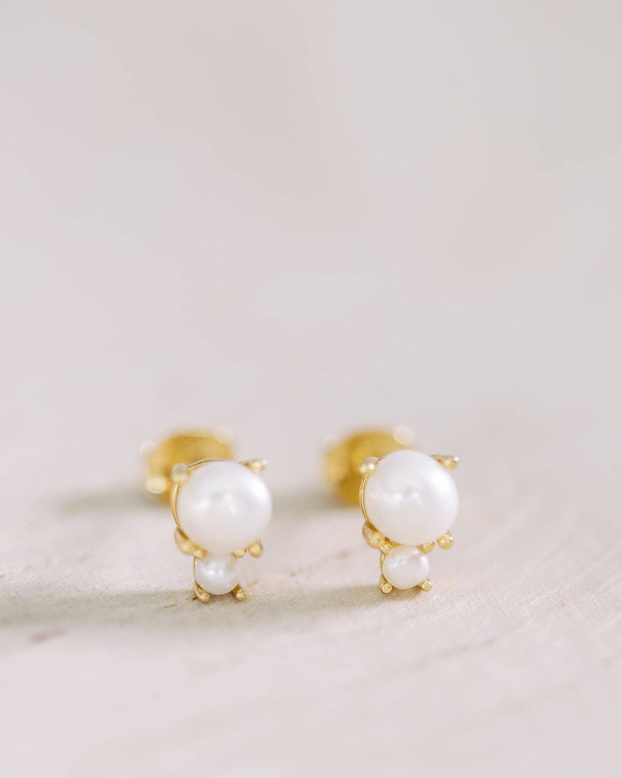 Coast and Cove - Double Pearl Studs