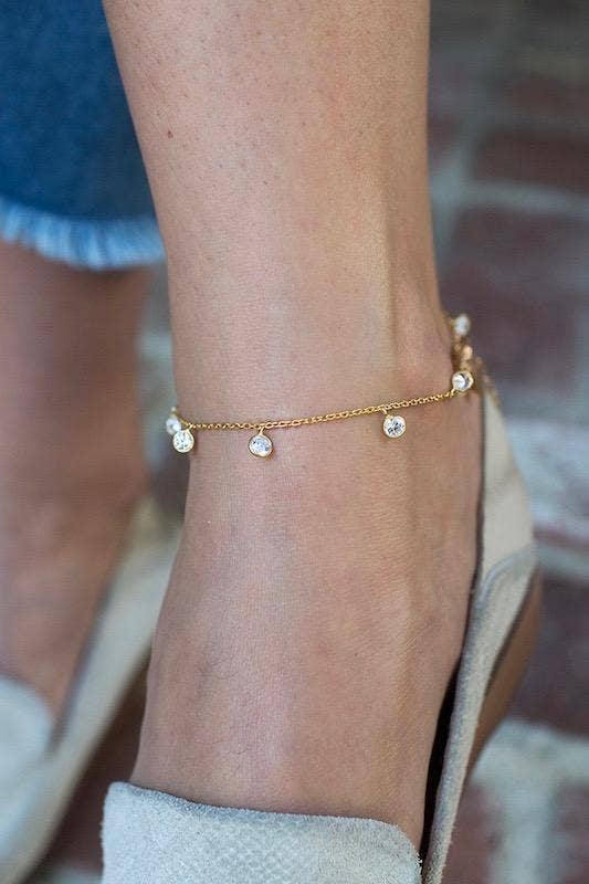 Native Gem - SMITTEN circle anklet