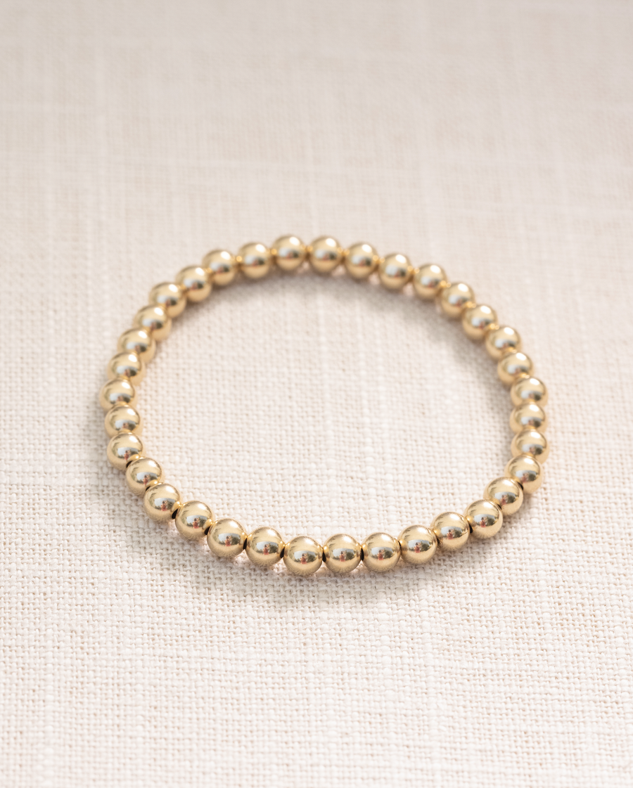 Coast and Cove - 5mm Gold Filled Ball Bracelet
