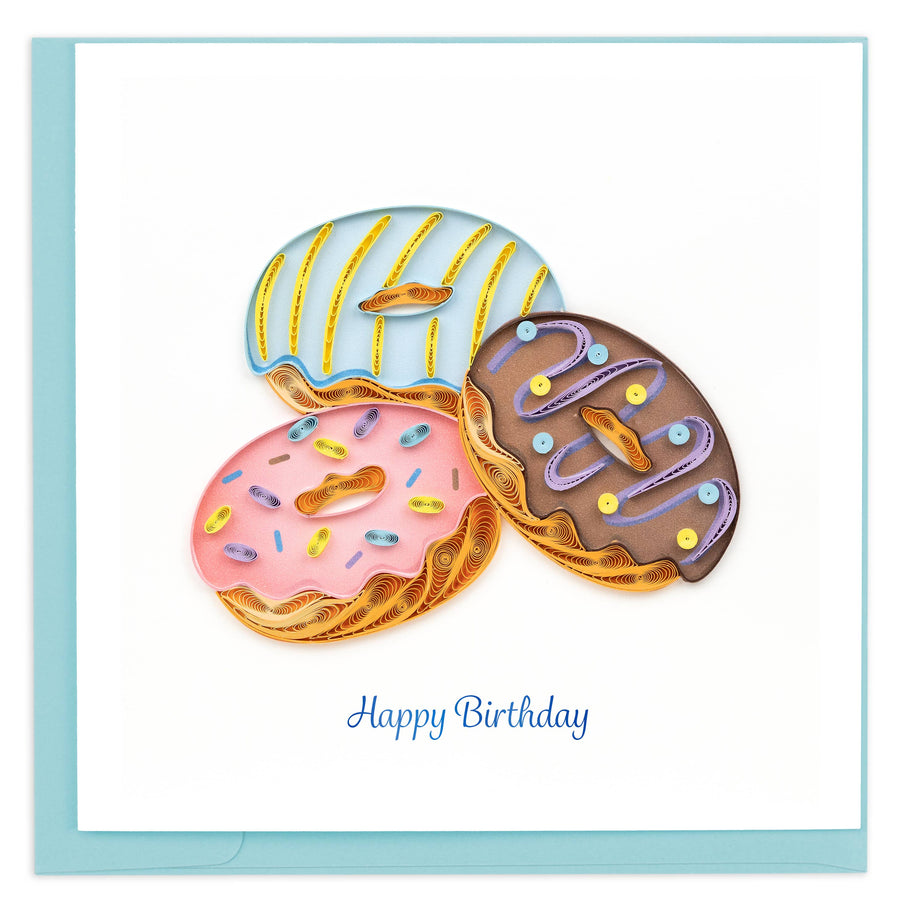 Quilling Card - Birthday Donuts