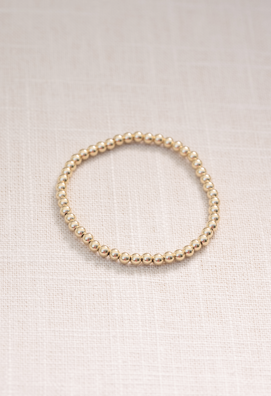 Coast and Cove - 4mm Gold Filled Ball Bracelet