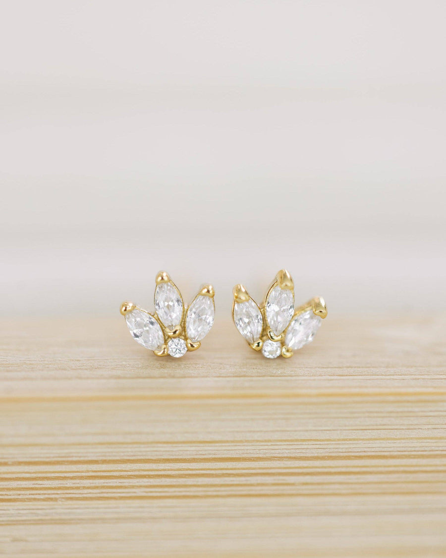 Coast and Cove - Crystal Flower Studs