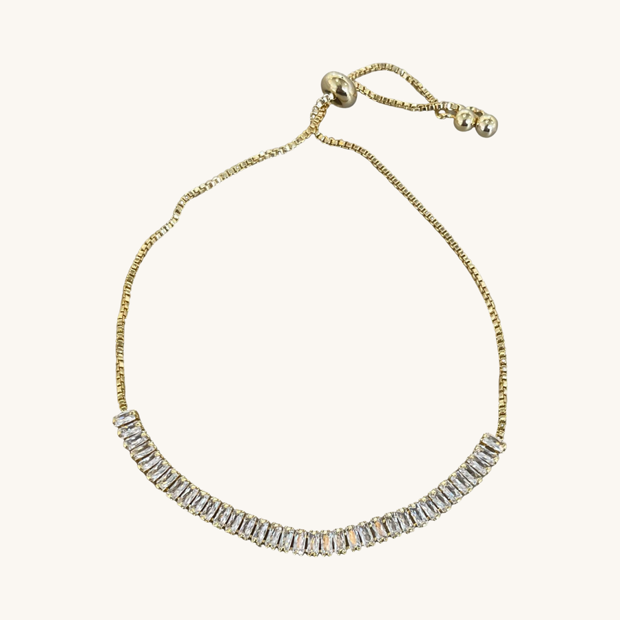 Nikki Smith Designs - Baguette Crystal Slider Bracelet