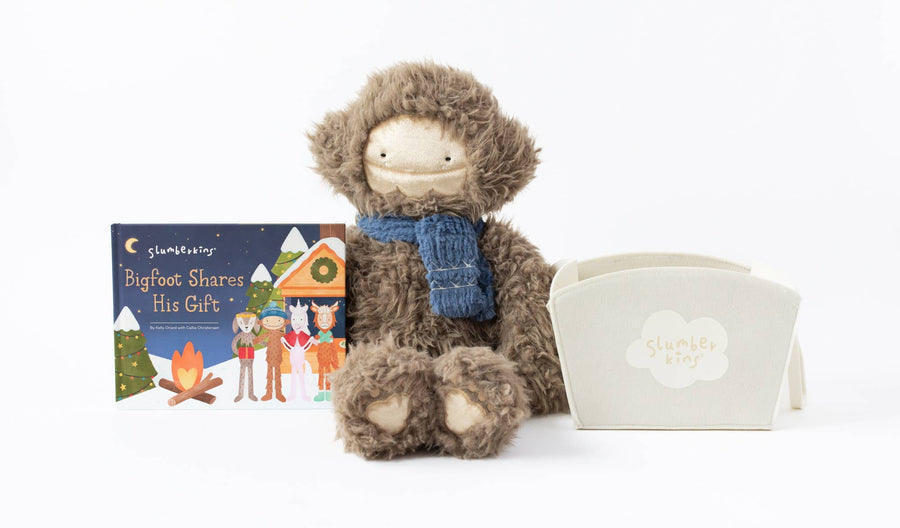 Slumberkins Inc. - Shine Bright XL Bigfoot Kin + Book + Basket