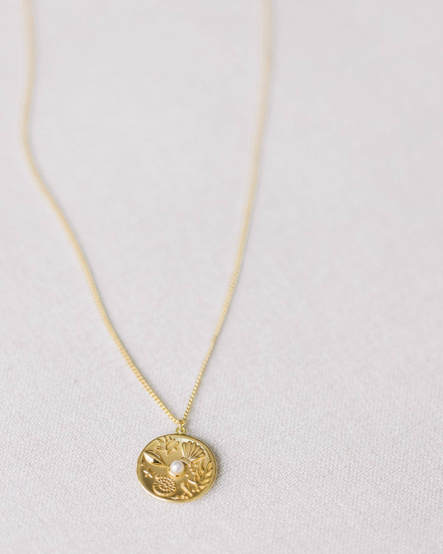 Coast and Cove - Gold Seashore Necklace