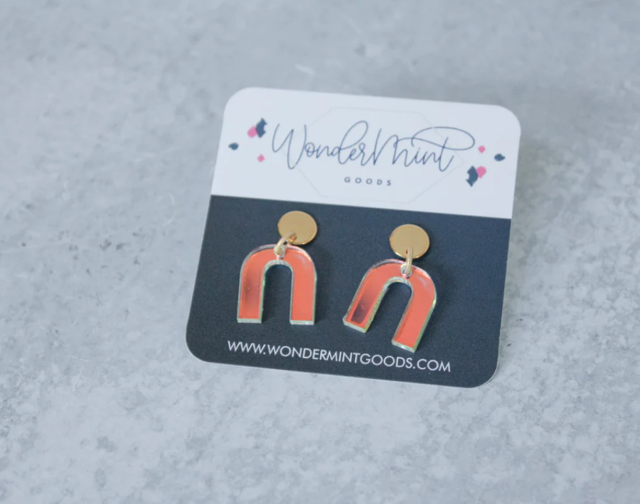 Wondermint Goods - Kids Iridescent Arch Earrings